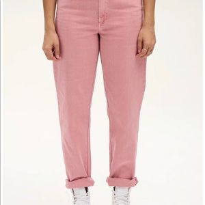 Lucy & Yak Dana Jeans Organic Twill Blush Pink Size 40/L